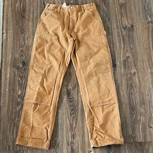 Carhartt Men's Original Fit Brown Cargo Work Pants 32W 32L